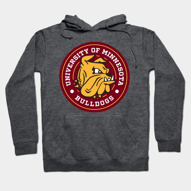 Bulldogs - Circle Design Hoodie by Josh Wuflestad